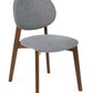 Set of 2 Artemis Walnut and 
Grey Dining Chairs
