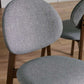 Set of 2 Artemis Walnut and 
Grey Dining Chairs