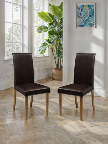 Set Of 2 Hudson Brown Chairs