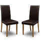 Set Of 2 Hudson Brown Chairs
