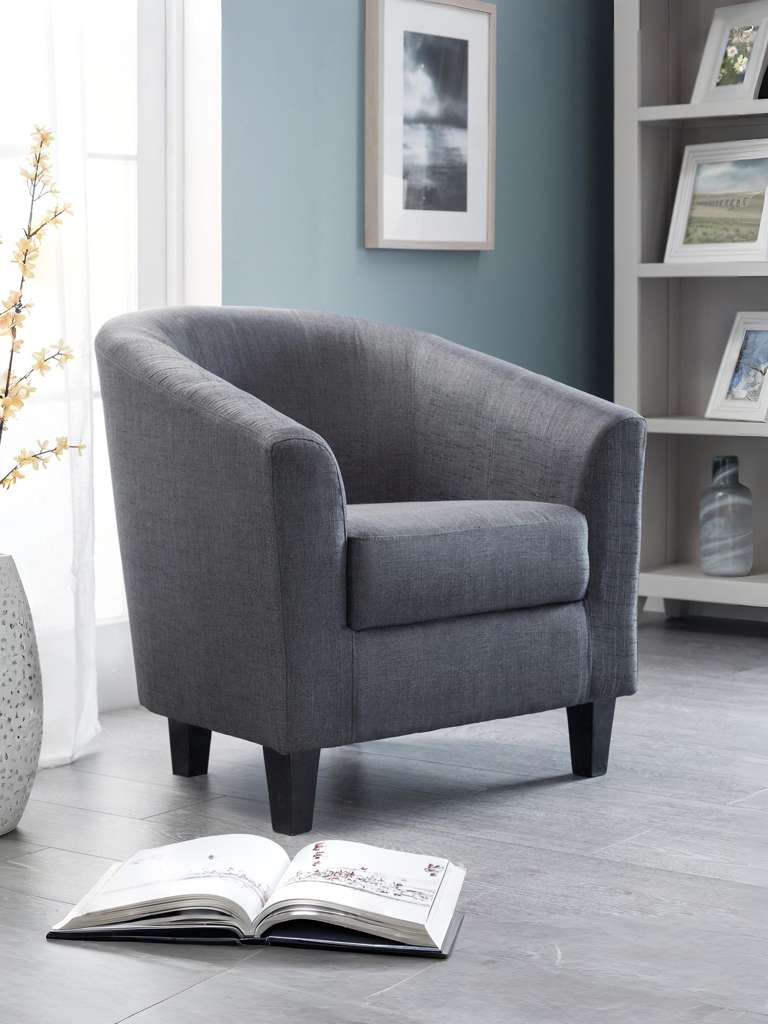 Hugo Tub Chair - Slate Grey