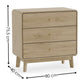 Ingrid 3 Drawer Chest Oak