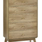 Ingrid 5 Drawer Chest Oak