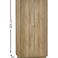 Ingrid 2 Door Wardrobe Oak