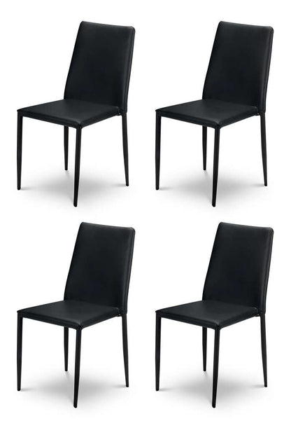 Set Of 4 Jazz Chairs Black
