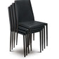 Set Of 4 Jazz Chairs Black
