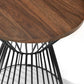 Jersey Round Wire Lamp Table - Walnut
