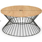 Jersey Round Wire Coffee Table - Euro Oak
