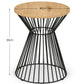 Jersey Round Wire Lamp Table - Euro Oak