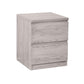 Jupiter 2 Drawer Bedside - Grey Oak