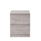 Jupiter 2 Drawer Bedside - Grey Oak