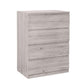 Jupiter 4 Drawer Chest- Grey Oak