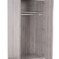 Jupiter 2 Door Wardrobe - Grey Oak