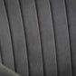Kahlo Velvet Swivel Office Chair- Grey/Black