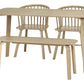 Kaito Oak Curved Leg Bench
