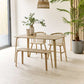 Kaito Oak Curved Leg Bench