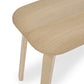 Kaito Oak Curved Leg Bench