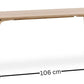 Kaito Oak Curved Leg Bench