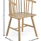 Set of 2 Kaito Oak Dining Chairs