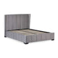 Katie Grey Velvet Upholstered 135cm Double Bed