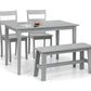 Kobe Compact Rectangular Table - Torino Grey