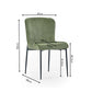 Set of 2 Leonie Dining Chairs - Green