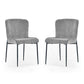 Set of 2 Leonie Dining Chairs - Grey