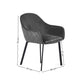 Set of 2 Lima Grey Velvet Dining Chairs
