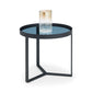 Loft Lamp Table - Smoked Glass