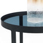 Loft Lamp Table - Smoked Glass