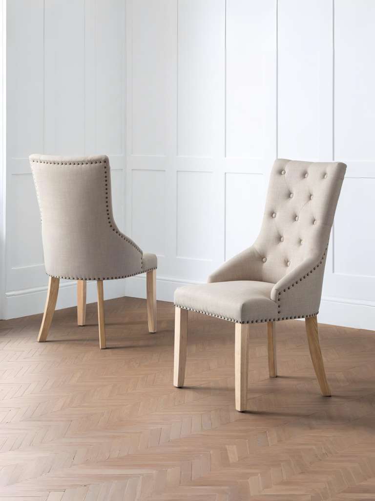 Set Of 2 Loire Button Back Chairs