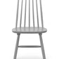 Set Of 2 Alassio Spindle Back Dining Chairs - Grey