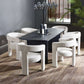Louis Fluted Extending Dining Table - Black
