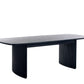 Louis Fluted Extending Dining Table - Black