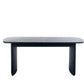 Louis Fluted Extending Dining Table - Black