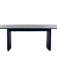 Louis Fluted Extending Dining Table - Black