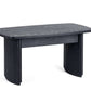 Louis Fluted Compact Coffee Table - Black