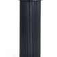 Louis Fluted Drinks Table - Black