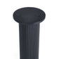 Louis Fluted Drinks Table - Black