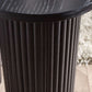 Louis Fluted Drinks Table - Black