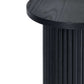 Louis Fluted Drinks Table - Black