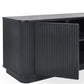 Louis Fluted Tv Unit - Black