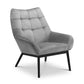 Lucerne Velvet Chair - Grey