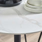 Luca 80cm Round Dining Table White