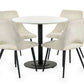 Luca 80cm Round Dining Table White