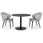 Luca 80cm Round Dining Table Black