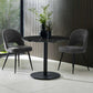 Luca 80cm Round Dining Table Black