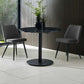 Luca 80cm Round Dining Table Black