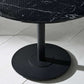 Luca 80cm Round Dining Table Black