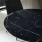 Luca 80cm Round Dining Table Black